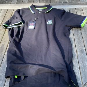 Psycho Bunny Navy Polo Shirt NWT